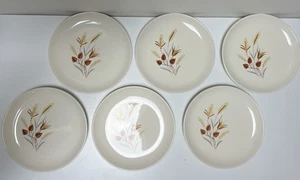 MCM Taylor & Smith/ TST “ Autumn Harvest” set Of 6 Bread/ Salad Plates 6.75 Inch - Picture 1 of 12