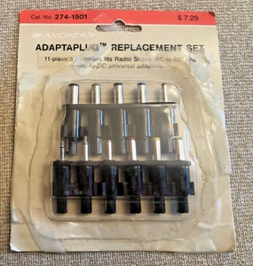 Vintage Radio Shack AC to DC universal adaptors replacement set - Picture 1 of 3