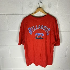 Vintage Billabong Shirt Mens Extra Large Red Skater 90s Y2K Spell Out Skater - Picture 1 of 9