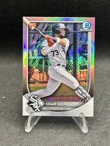2025 Bowman Chrome #88 Edgar Quero Red Rookie Logo Refractor Chicago White Sox - Picture 1 of 2