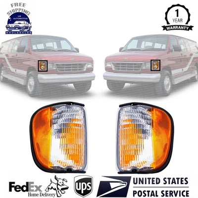 Corner Light Set Set of 2 For 1992-2002 Ford E-150 Econoline E-250 Econoline - Image 1 of 4