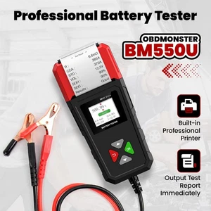 2025 New BM550U Car Battery Tester 6V 12V 24V 100-2000CCA with Built-in Printer - Bild 1 von 18