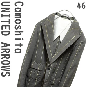 Camoshita UNITED ARROWS Jacket Size 46 Cotton Polyester 2-Button Vintage Style - Picture 1 of 6