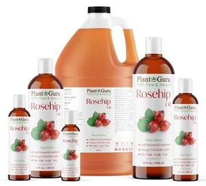 Rosehip Seed Oil Cold Pressed UNREFINED 100% Pure Natural For Skin Face Hair - Picture 1 of 24
