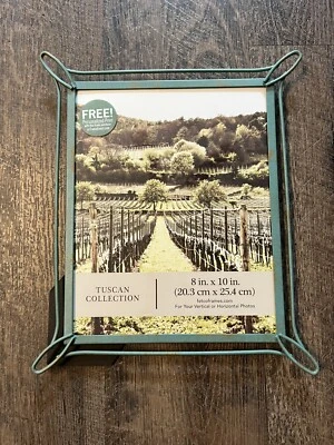 Fetco Metal Frame 8x10" Tuscan Style Wire Wrought Iron Green - NEW!!! - Image 1 of 4