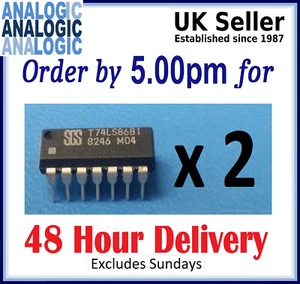 Nuovo T74LS86B1 14 Pin DIP Circuito Integrato - Confezione da 2 - Foto 1 di 1