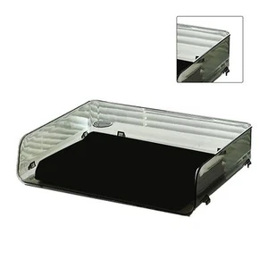 Clear Acrylic A4 Paper Tray Minimalist Office Desk Organizer Stackable - Picture 1 of 9