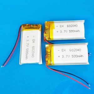 3 piezas batería recargable de polímero lipo de 3,7 V 500 mAh para lápiz de video 602040 - Imagen 1 de 3