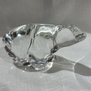 Hadeland Glas Kristall Eisbär Briefbeschwerer Norwegen - Bild 1 von 7