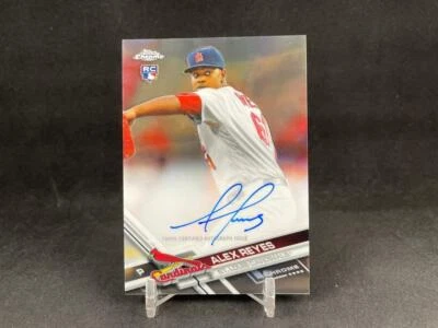 2017 TOPPS CHROME BASEBALL ALEX REYES RA-AR ROOKIE AUTO ST LOUIS CARDINALS - Image 1 of 2