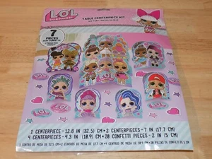 LOL Surprise Birthday Party 7 Pieces Table Centerpiece Kit, Plus Confetti, Decor - Picture 1 of 2