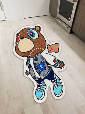 Kanye West Graduation Bear Floor Mat Washable Area Runner Rug Living Room Carpet - Image 1 of 4