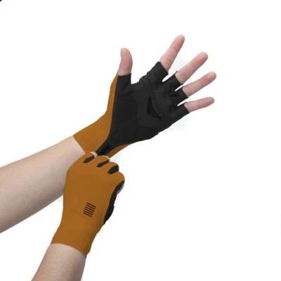 Guantes de ciclismo de verano para hombre Guantes deportivos a prueba de golpes Medio dedo profesionales para mujer Foto 1 de 4