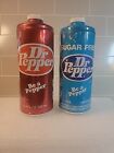 Dr Pepper Test Market 'Clicker' cans 1 Regular & 1 Sugar Free **Super Rare**