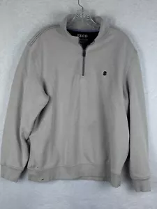 IZOD Advantage Performance Stretch Men's 1/4 Zip Beige Jacket Size L - Picture 1 of 11