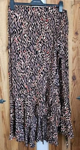Somerset By Alice Temperley Animal Print Wrap Maxi Skirt Size 14 - Picture 1 of 8