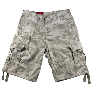 Jordan Craig Men 38 Relaxed Fit Outdoor Utility Baggy Tan Camo Cargo Shorts - Picture 1 of 12