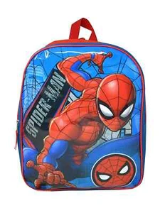 Spider-Man 15" Mochila Bolso para Libros Escolares Marvel Comics Bolso Niños Azul - Imagen 1 de 5