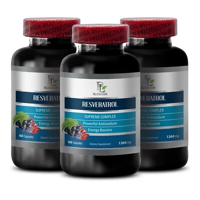 energy boost - COMPLEJO RESVERATROL - Sistema inmunológico, salud digestiva - 3 botellas Foto 1 de 4