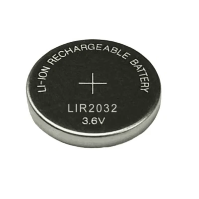 2 X RECHARGEABLE LIR2032 EUNICELL 3.6 VOLT LITHIUM  BATTERIES BATTERY A - image 1 of 2