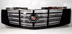New OEM 2007 - 2014 Genuine Cadillac Escalade Complete Front Grille Assembly BLK - Picture 1 of 15