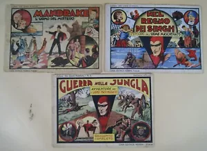 lotto di 39 albi grandi avventure MANDRAKE -  L'UOMO MASCHERATO Nerbini 1946/49 - Picture 1 of 6