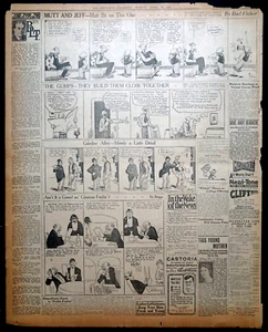 15 Seiten - 1921 San Francisco Newspaper Daily Comic Pages - Early Gasoline Alley - Bild 1 von 1