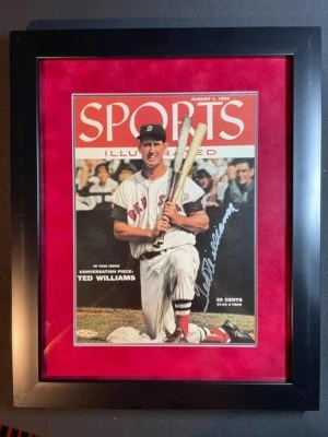 Ted Williams Autografiado Deportes Ilustrados Cubierta UDA Cubierta Superior Autenticada Foto 1 de 4
