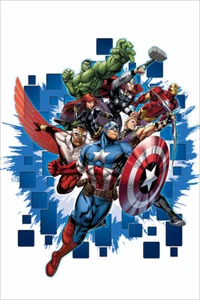 Thor Captain America Hulk Black Panther Iron-Man Art Print Decor - POSTER 20x30 - Picture 1 of 4