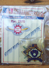 125th Anniversary National League Milwaukee Brewers lapel Pin - 1994