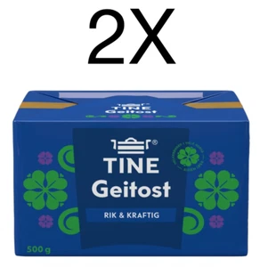 Brown Cheese Tine Brunost Geitost Norwegian Sweet Cheese 2X500g Goat Cow - Picture 1 of 1