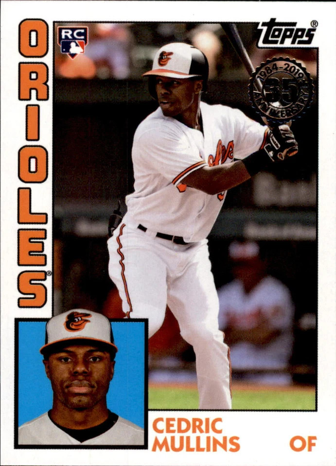 2019 Topps Series 2 1984 Topps Rookie Insert #84R-CM CEDRIC MULLINS Orioles - Image 1 of 1