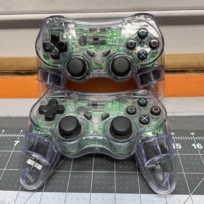 NYKO 81585 Clear Handheld Wireless Controller For PlayStation 2 - WORKS no Dongl - Image 1 of 4