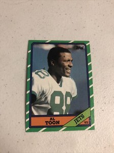 1986 Topps Al Toon Rookie n New York Jets #101