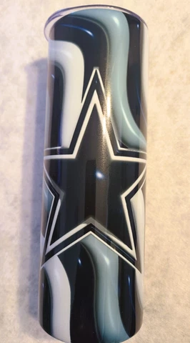 DALLAS COWBOYS 3D 20oz. Stainless Steel Double Walled Tumbler Cover