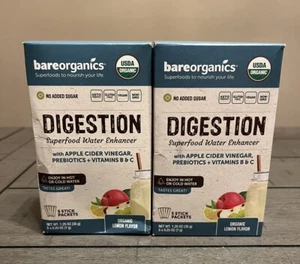 2x Bareorganics Digestive Health Blend Superfood Water Enhancer 5 Sticks per box - Picture 1 of 4