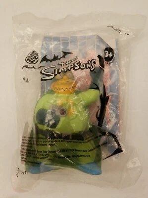 The Simpson's Treehouse of Horror Comic Book Man Burger King Promo SEALED BAGGIE - Image 1 of 2