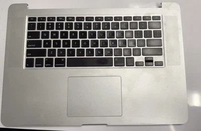 15" MacBook Pro Top Case Keyboard Trackpad Battery A1398 Early 2013 Grade B - Image 1 of 4