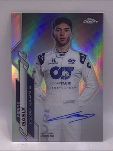 2020 TOPPS CHROME F1 PIERRE GASLY RC REFRACTOR AUTO AUTOGRAPH ROOKIE SP #59/99 - Picture 1 of 5