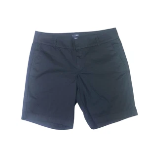 J Crew Bermuda Shorts Damen Stretch Taschen schwarz Größe 10 - Bild 1 von 12