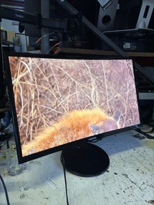 Samsung C24F390FHU 24-inch LED Curved Monitor Black + POWER SUPPLY PC SCREEN - Picture 1 of 9