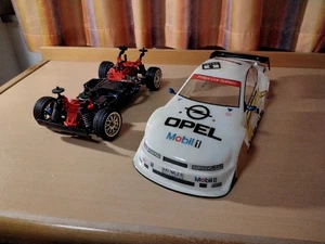 RC Modellbau Auto Tamiya TA-01 Chassis Opel Calibra DTM 1/10 4WD Vintage Selten - Bild 1 von 13
