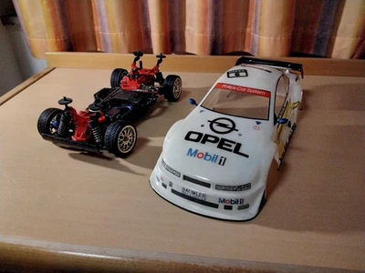 RC Modellbau Auto Tamiya TA-01 Chassis Opel Calibra DTM 1/10 4WD Vintage Selten - Bild 1 von 4