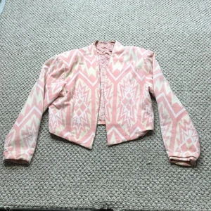 Vintage Southwestern Jacket Womens Medium Aztec Pattern Lined Boho 70s - Picture 1 of 11