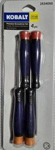 Kobalt Precision Screwdriver Set 4 Piece Model #67551 NEW  - Picture 1 of 2