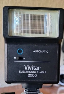 Vivitar Auto 2000 Electronic Flash Shoe Mount Tested & Works (video) 1053953 - Picture 1 of 8