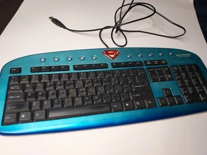 Keyboard SP-6000 Slim Blue, i-Rocks Superman Returns USB Wired with logo - Picture 1 of 4