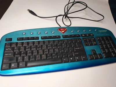 Keyboard SP-6000 Slim Blue, i-Rocks Superman Returns USB Wired with logo - Image 1 of 4