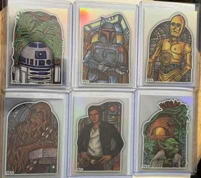 2023 Topps Star Wars Chrome 10-card insert set ROTJ 40th 40 Return of the Jedi - Image 1 of 2