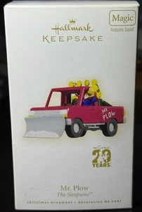 NIB Hallmark Keepsake Simpsons 20th Mr. Plow Homer ornament 2009 Magic Rare - Picture 1 of 2